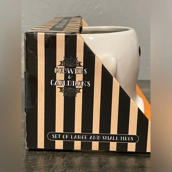 Cobwebs and Cauldrons Ghost Shaped Mug Set - Picture 7 of 8